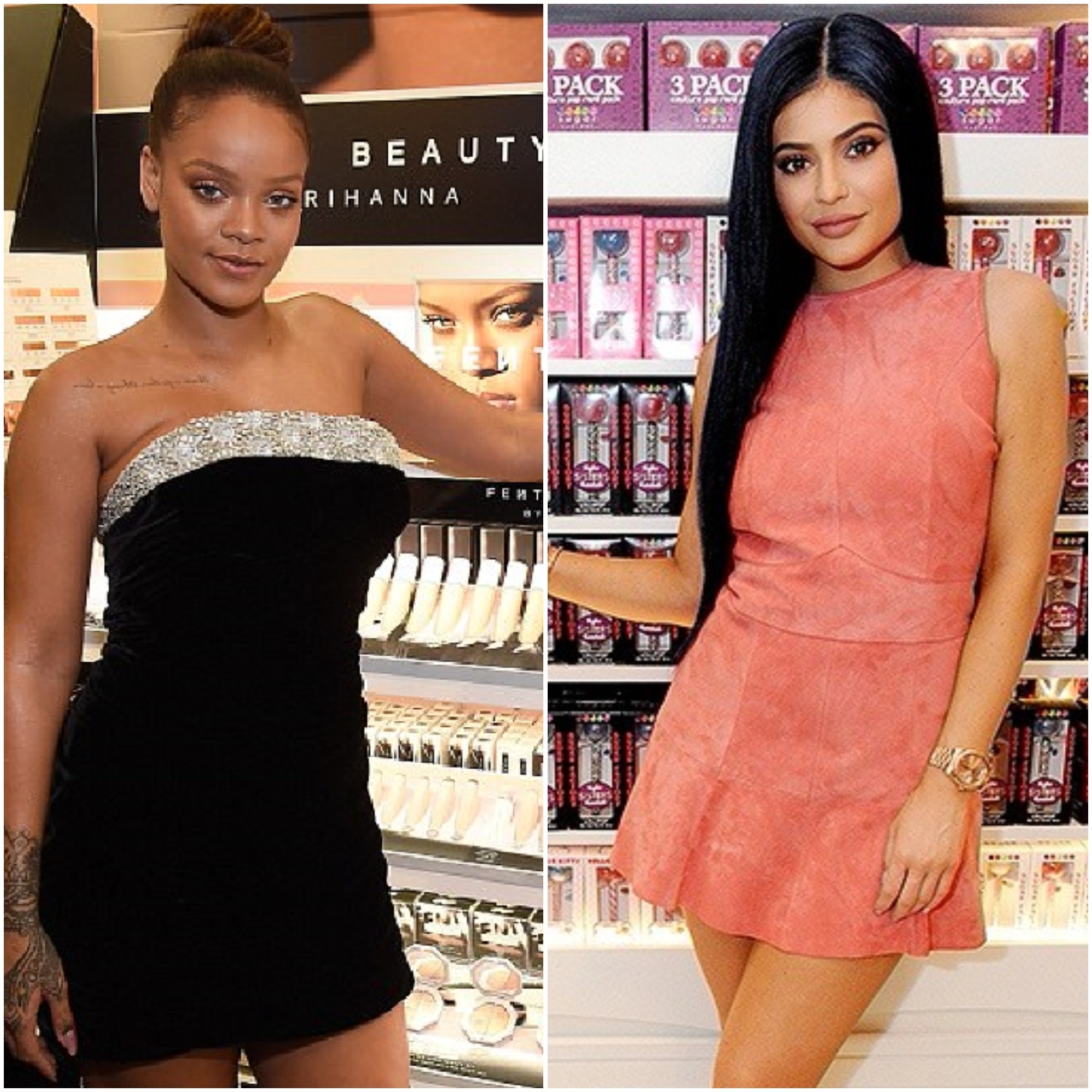  Rihanna’s Answer To Kylie Jenner’s Makeup 